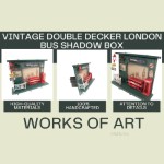 AR016 Vintage Double Decker London Bus Shadow Box 